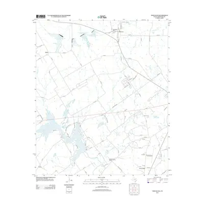 2013 Map of Tehuacana, 2013 Print