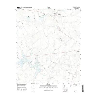 2016 Map of Tehuacana, 2016 Print