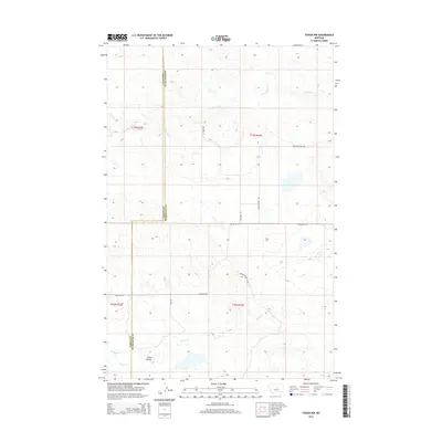 2014 Map of Teigen NW, 2014 Print