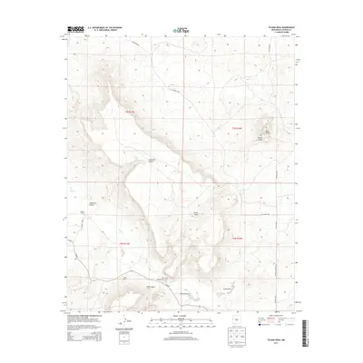 2013 Map of Tejana Mesa, 2013 Print