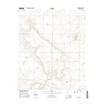 2017 Map of Tejana Mesa, 2017 Print