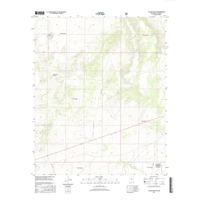 2017 Map of Tejana Mesa SW, 2017 Print