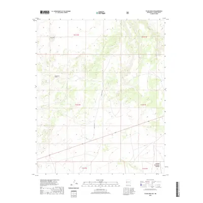 2020 Map of Tejana Mesa SW, 2020 Print