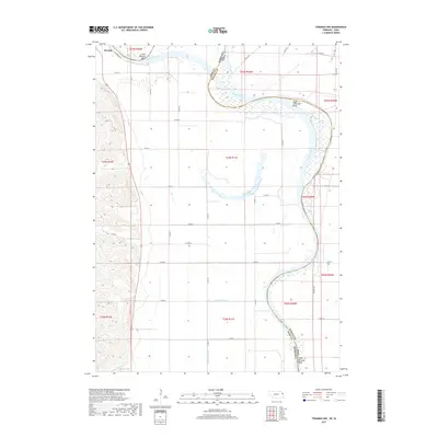 2017 Map of Tekamah NW, 2017 Print