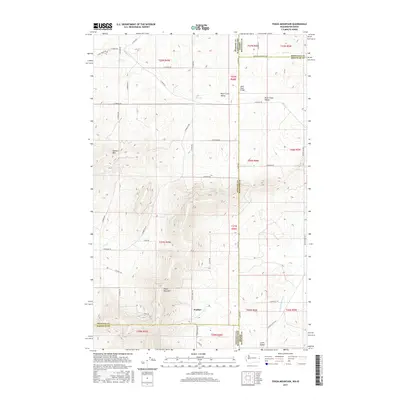 2017 Map of Tekoa Mountain, 2017 Print