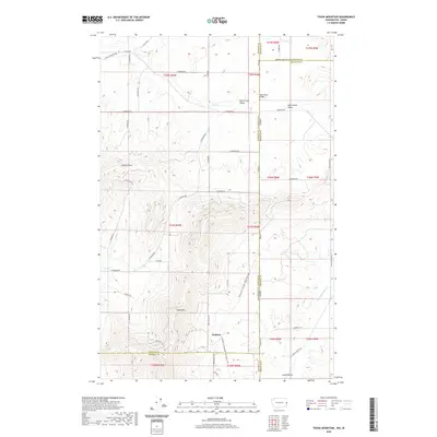 2020 Map of Tekoa Mountain, 2020 Print
