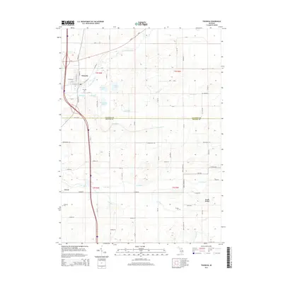 2014 Map of Tekonsha, 2014 Print