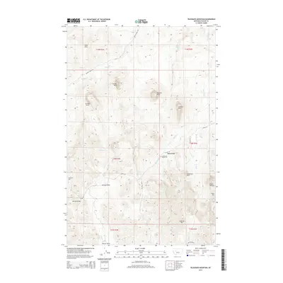 2014 Map of Telegraph Mountain, 2014 Print
