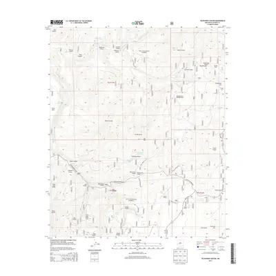 2013 Map of Telephone Canyon, 2013 Print