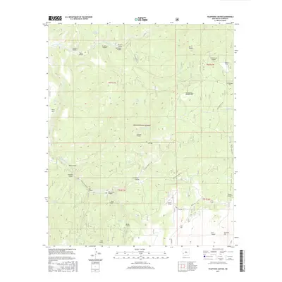2017 Map of Telephone Canyon, 2017 Print