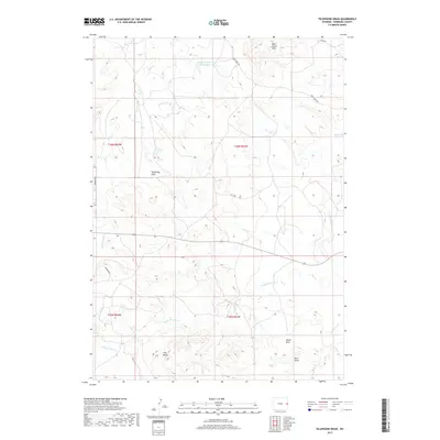 2017 Map of Telephone Draw, 2017 Print