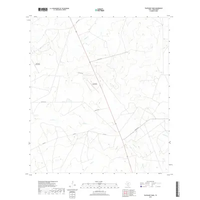 2019 Map of Telephone Tanks, 2019 Print