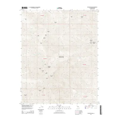 2015 Map of Telescope Peak, 2015 Print