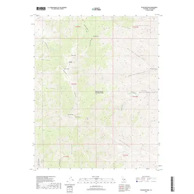 2018 Map of Telescope Peak, 2018 Print
