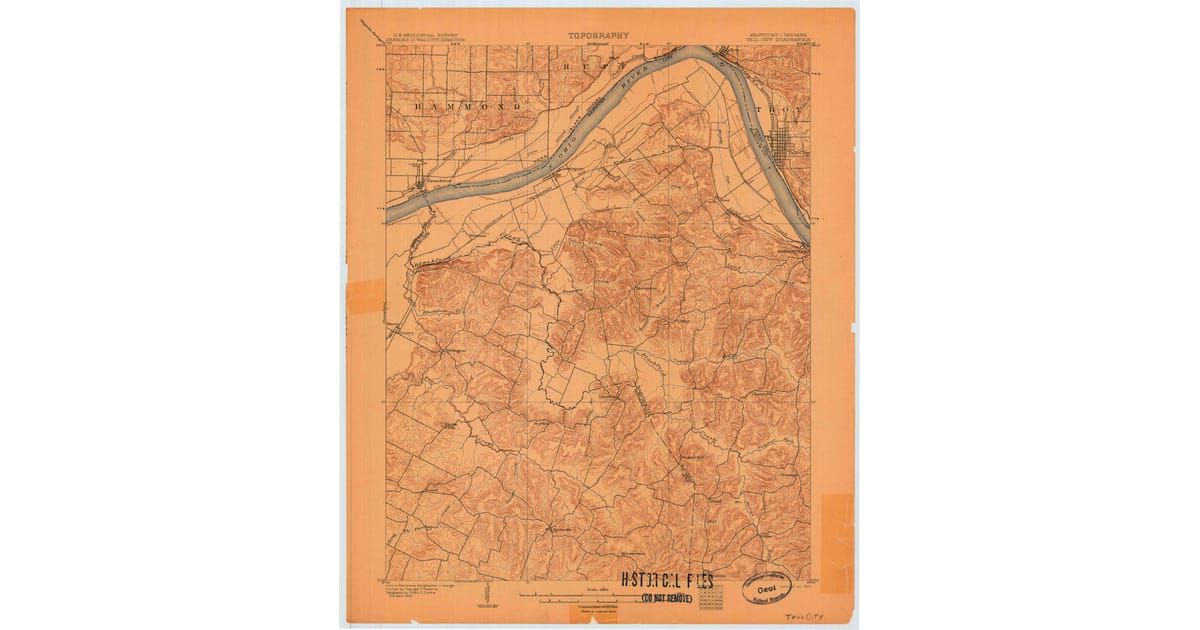 Old Maps of Cannelton IN for Academic - Tell City Hancock County Ky Usgs Topo 1903 Og 1200x630 