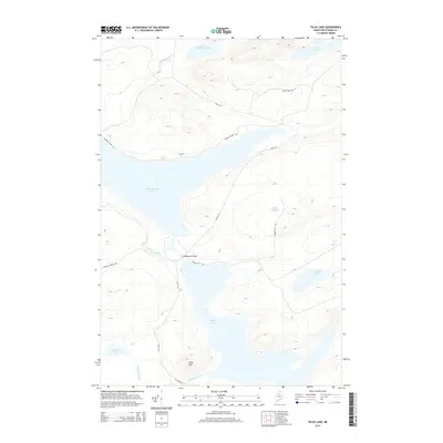 2014 Map of Telos Lake, 2014 Print