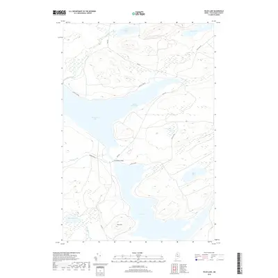 2018 Map of Telos Lake, 2018 Print
