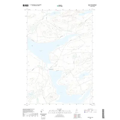 2021 Map of Telos Lake, 2021 Print