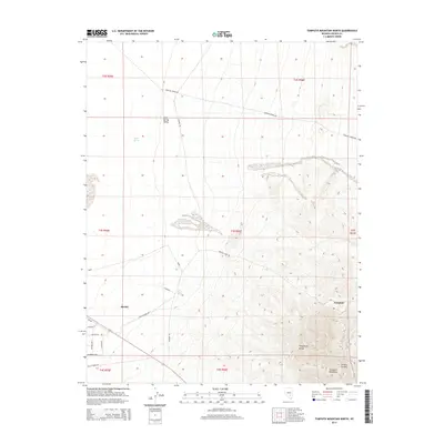 2014 Map of Tempiute Mountain North, 2014 Print