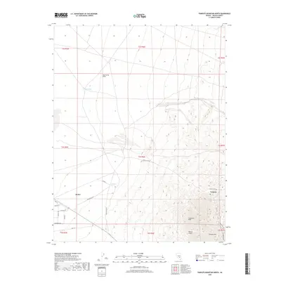 2018 Map of Tempiute Mountain North, 2018 Print