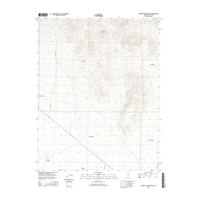 2015 Map of Tempiute Mountain SE, 2015 Print