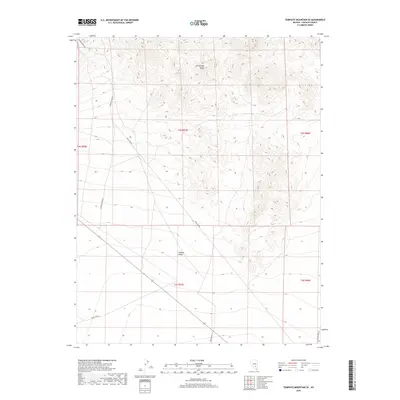 2018 Map of Tempiute Mountain SE, 2018 Print