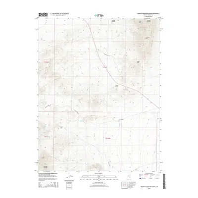 2015 Map of Tempiute Mountain South, 2015 Print