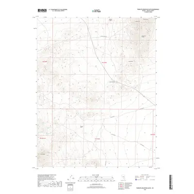 2018 Map of Tempiute Mountain South, 2018 Print
