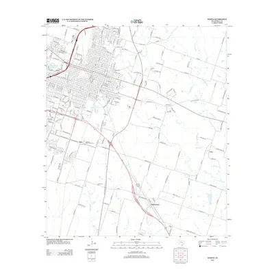 2012 Map of Temple, 2012 Print