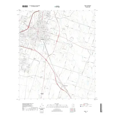 2019 Map of Temple, 2019 Print