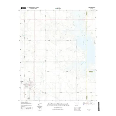 2016 Map of Temple, 2016 Print