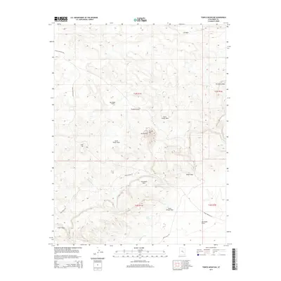 2014 Map of Temple Mountain, 2014 Print