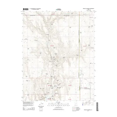 2014 Map of Temple of Sinawava, 2014 Print