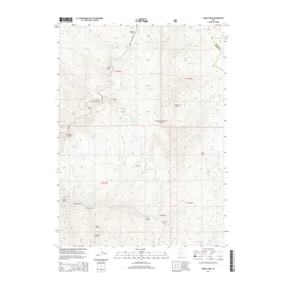 2014 Map of Temple Peak, 2014 Print