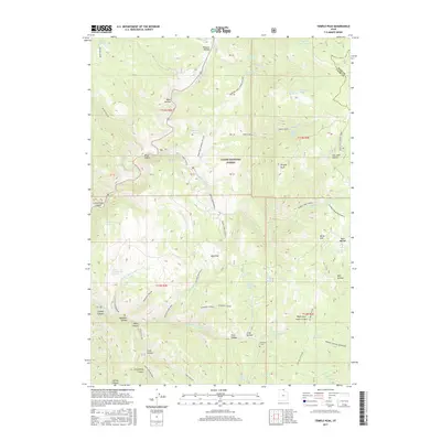 2017 Map of Temple Peak, 2017 Print