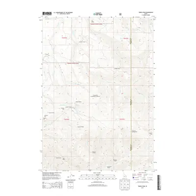 2013 Map of Temple Peak, 2013 Print