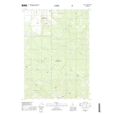 2020 Map of Temple Peak, 2020 Print