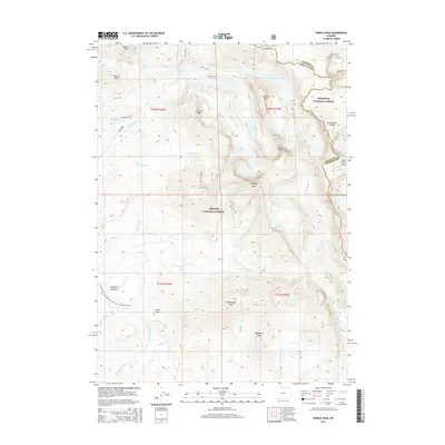 2015 Map of Temple Peak, 2015 Print