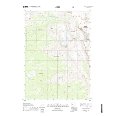 2017 Map of Temple Peak, 2017 Print