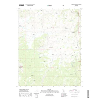 2018 Map of Templeton Mountain, 2018 Print