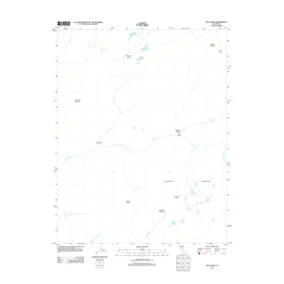 2012 Map of Ten Lakes, 2012 Print