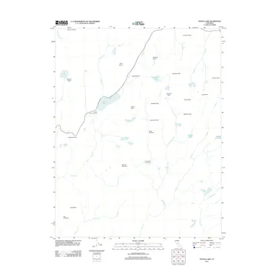 2012 Map of Tenaya Lake, 2012 Print