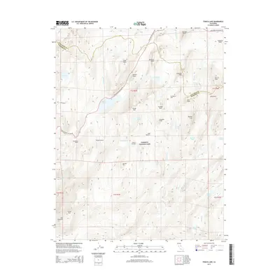 2015 Map of Tenaya Lake, 2015 Print