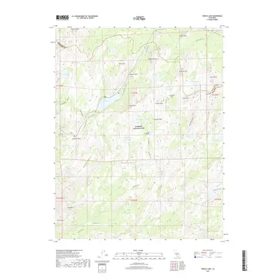 2018 Map of Tenaya Lake, 2018 Print
