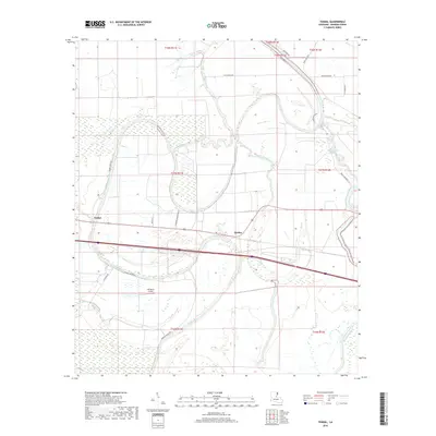 2018 Map of Tendal, 2018 Print