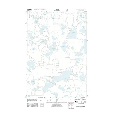 2011 Map of Tenderfoot Lake, 2011 Print