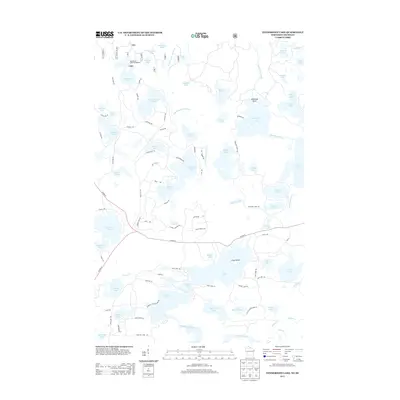 2013 Map of Tenderfoot Lake, 2013 Print