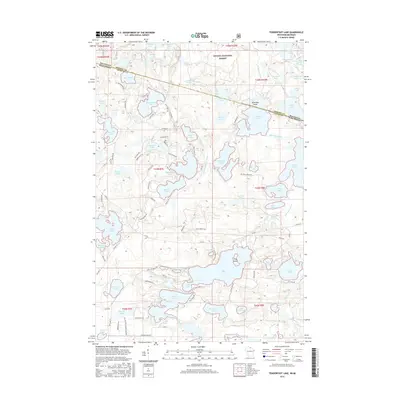 2015 Map of Tenderfoot Lake, 2015 Print