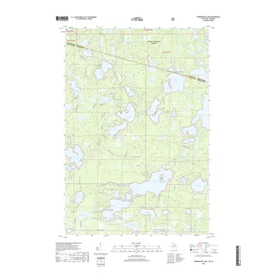 2018 Map of Tenderfoot Lake, 2018 Print