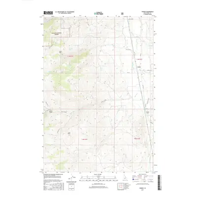 2017 Map of Tendoy, 2017 Print